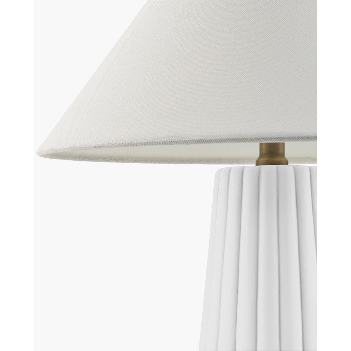   Fluted Ceramic Linen Table Lamp | Oroa.com