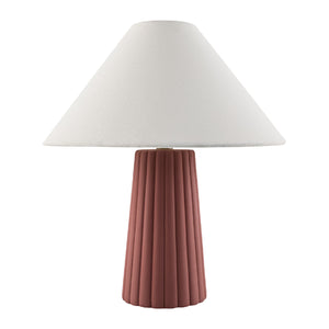   Fluted Ceramic Linen Table Lamp | Oroa.com