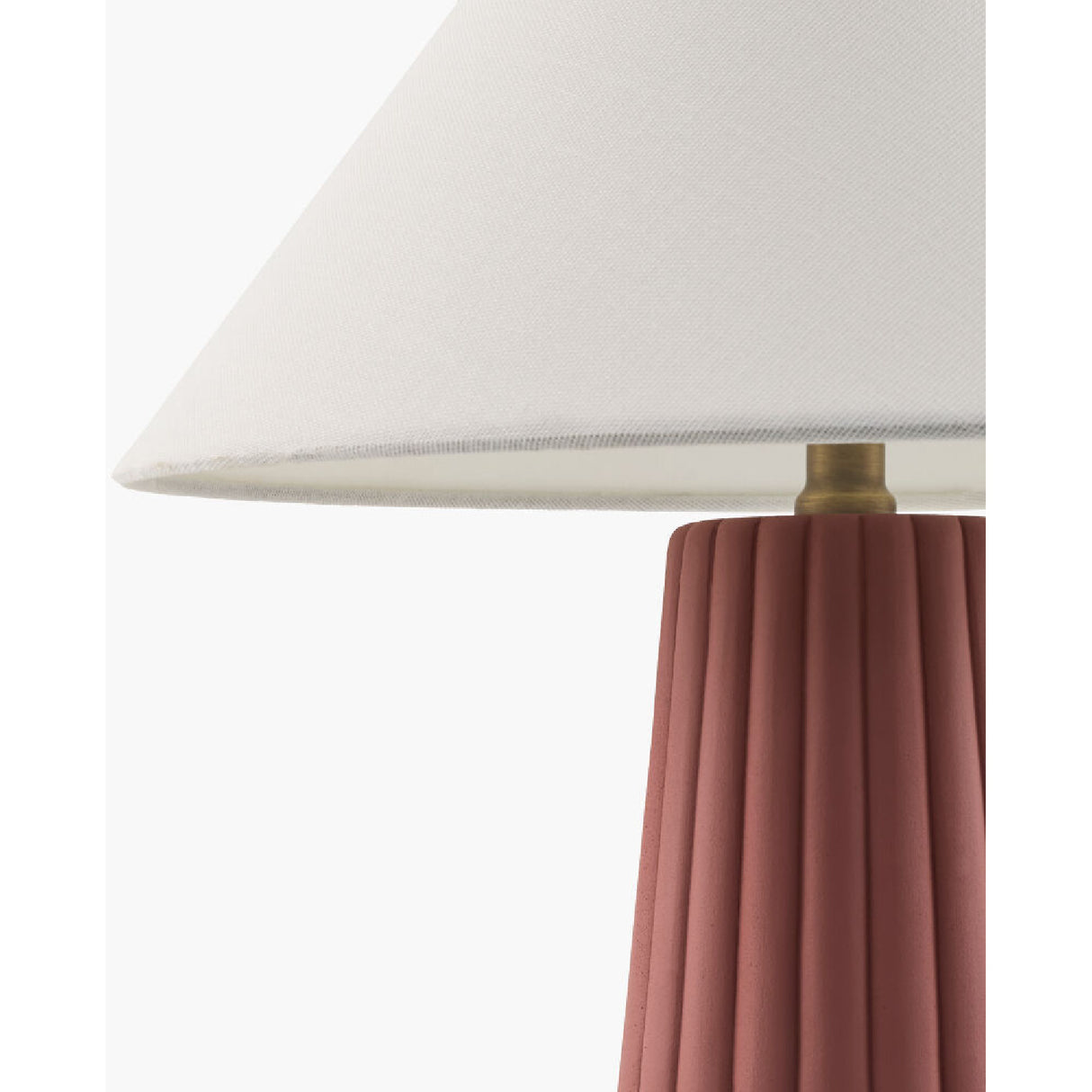   Fluted Ceramic Linen Table Lamp | Oroa.com