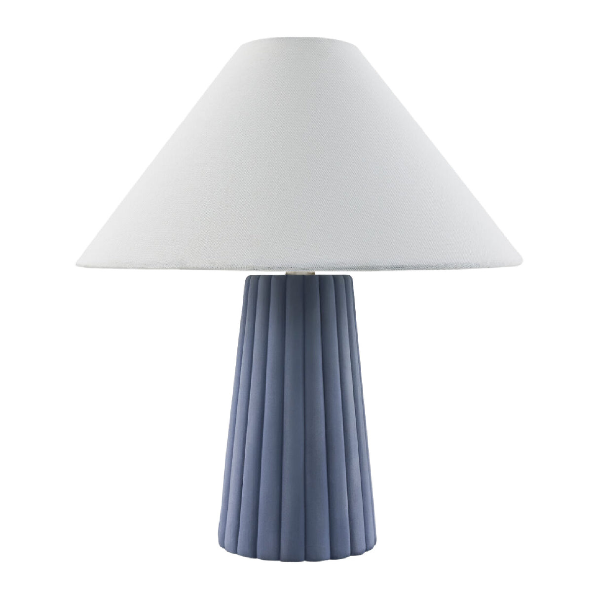   Fluted Ceramic Linen Table Lamp | Oroa.com
