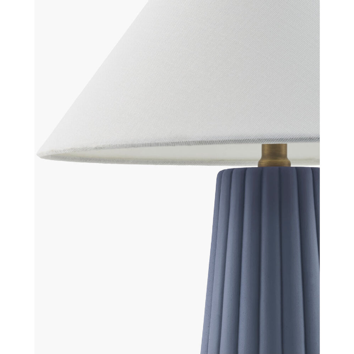   Fluted Ceramic Linen Table Lamp | Oroa.com