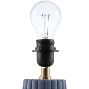   Fluted Ceramic Linen Table Lamp | Oroa.com