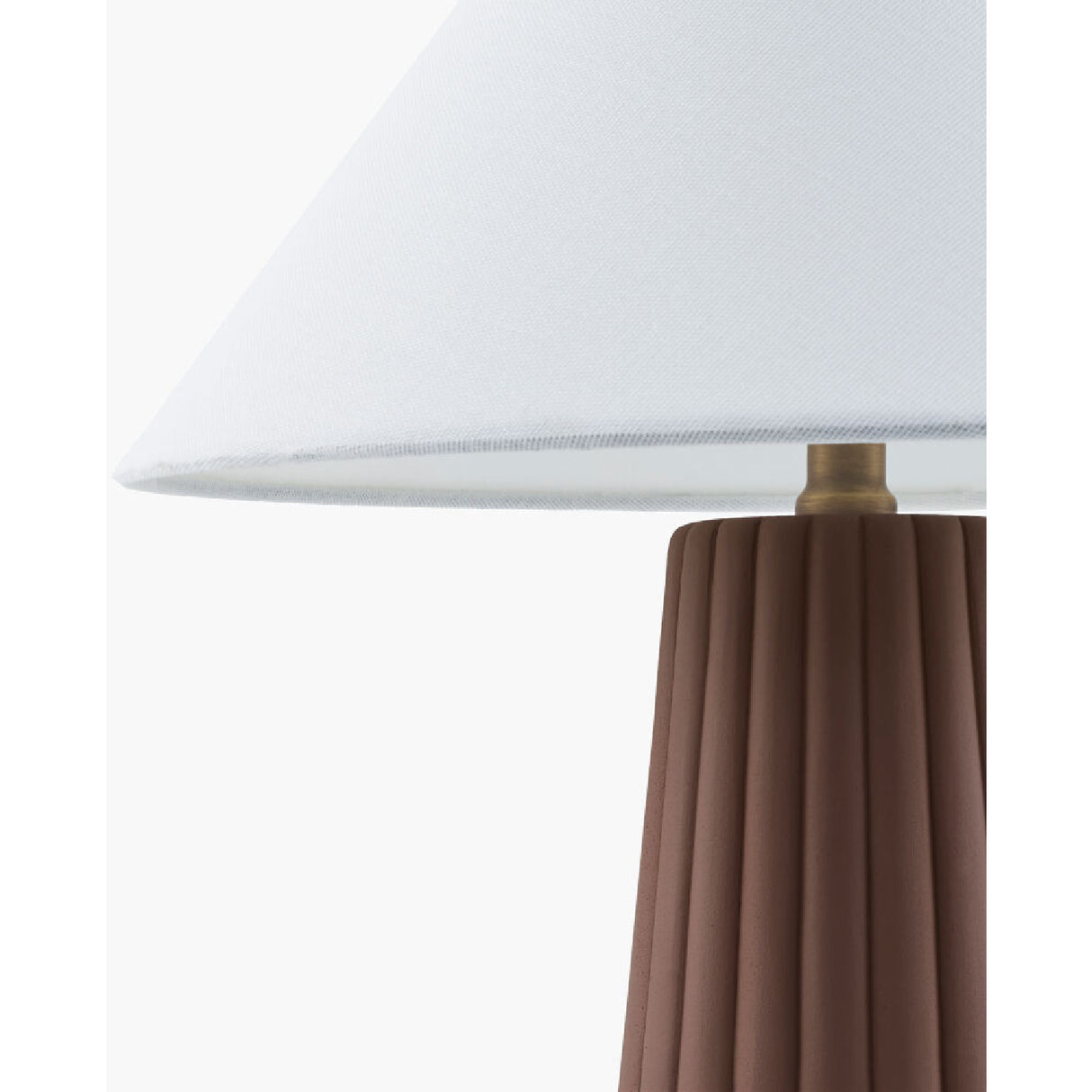   Fluted Ceramic Linen Table Lamp | Oroa.com