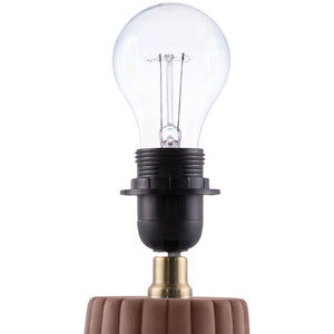   Fluted Ceramic Linen Table Lamp | Oroa.com