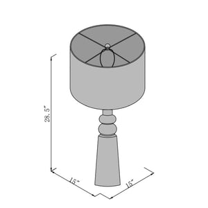   Woven Seagrass Accent Table Lamp | Oroa.com