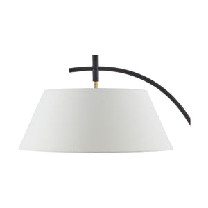   Modern European furniture - White Linen Tilted Floor Lamp - www.oroa.com | Oroa.com