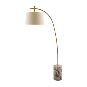   Linen Shade Sloped Floor Lamp | Oroa.com