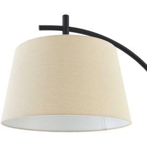   Linen Shade Sloped Floor Lamp | Oroa.com