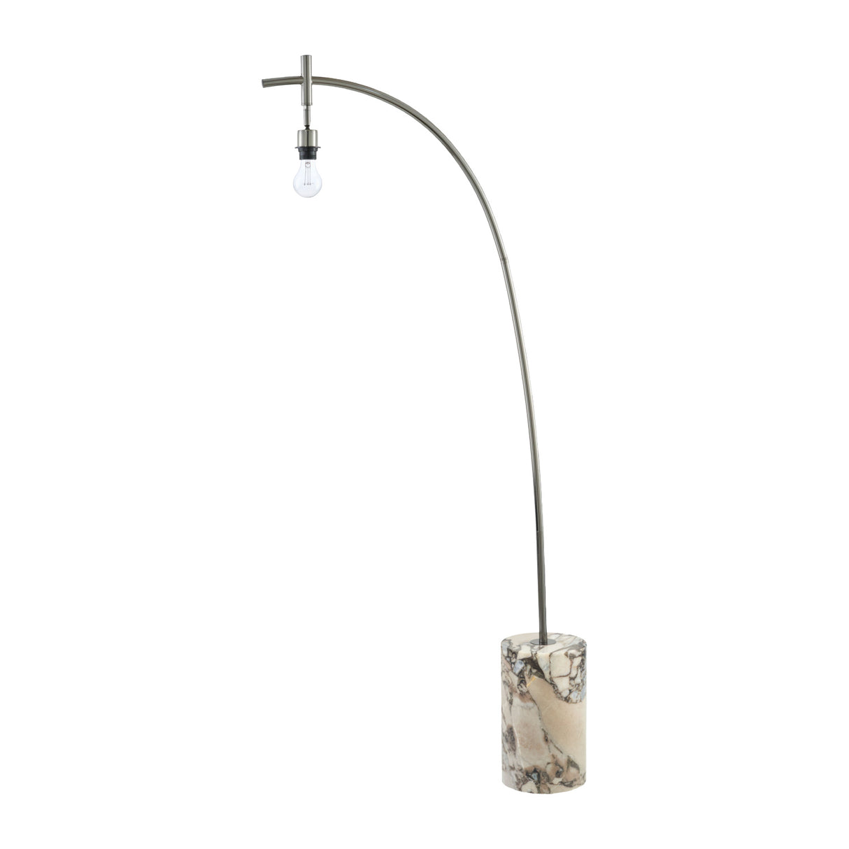   Linen Shade Sloped Floor Lamp | Oroa.com
