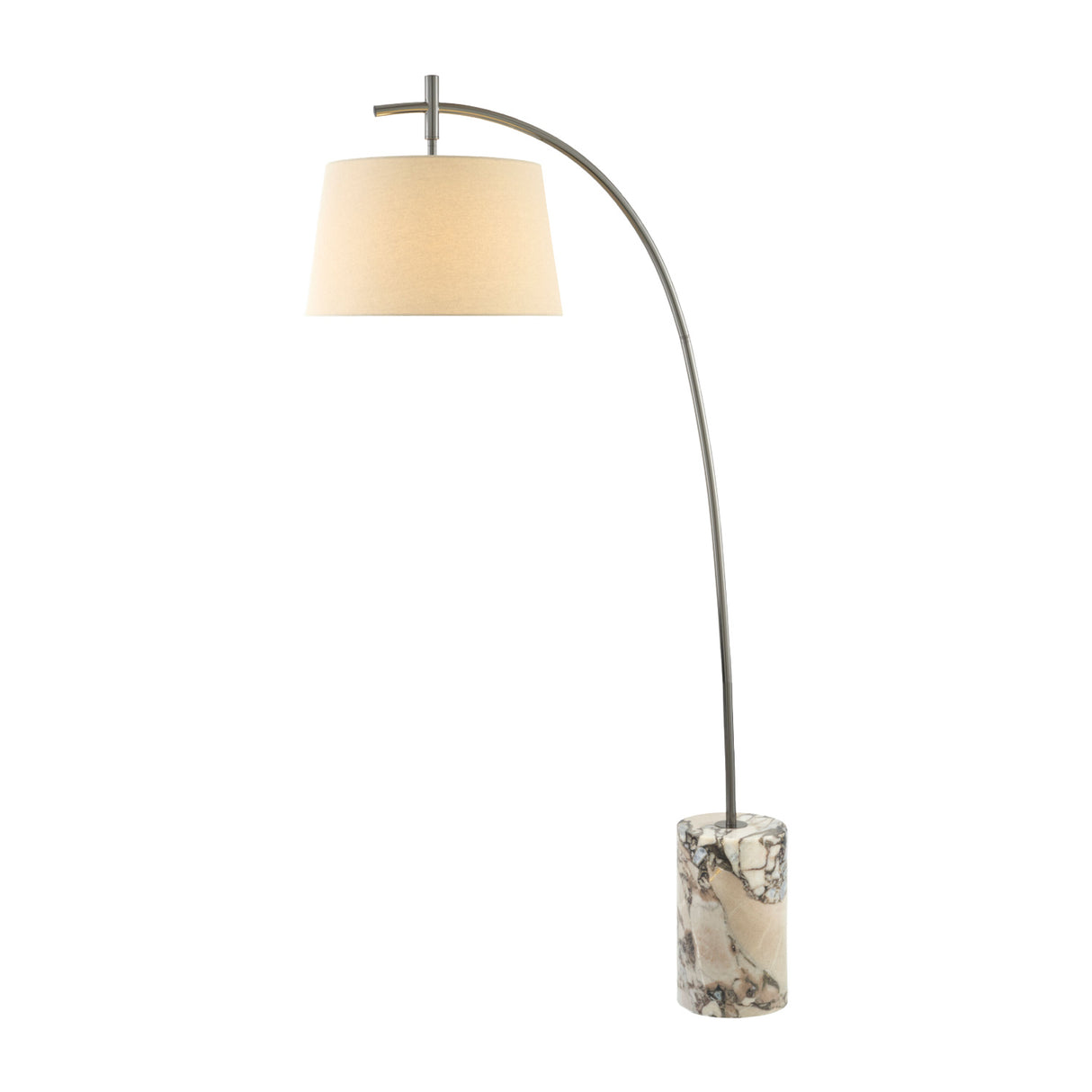   Linen Shade Sloped Floor Lamp | Oroa.com