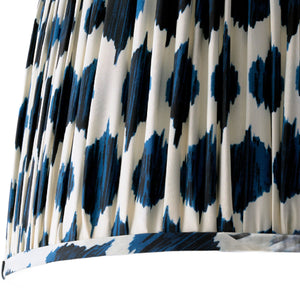   Patterned Blue Linen Floor Lamp | Oroa.com