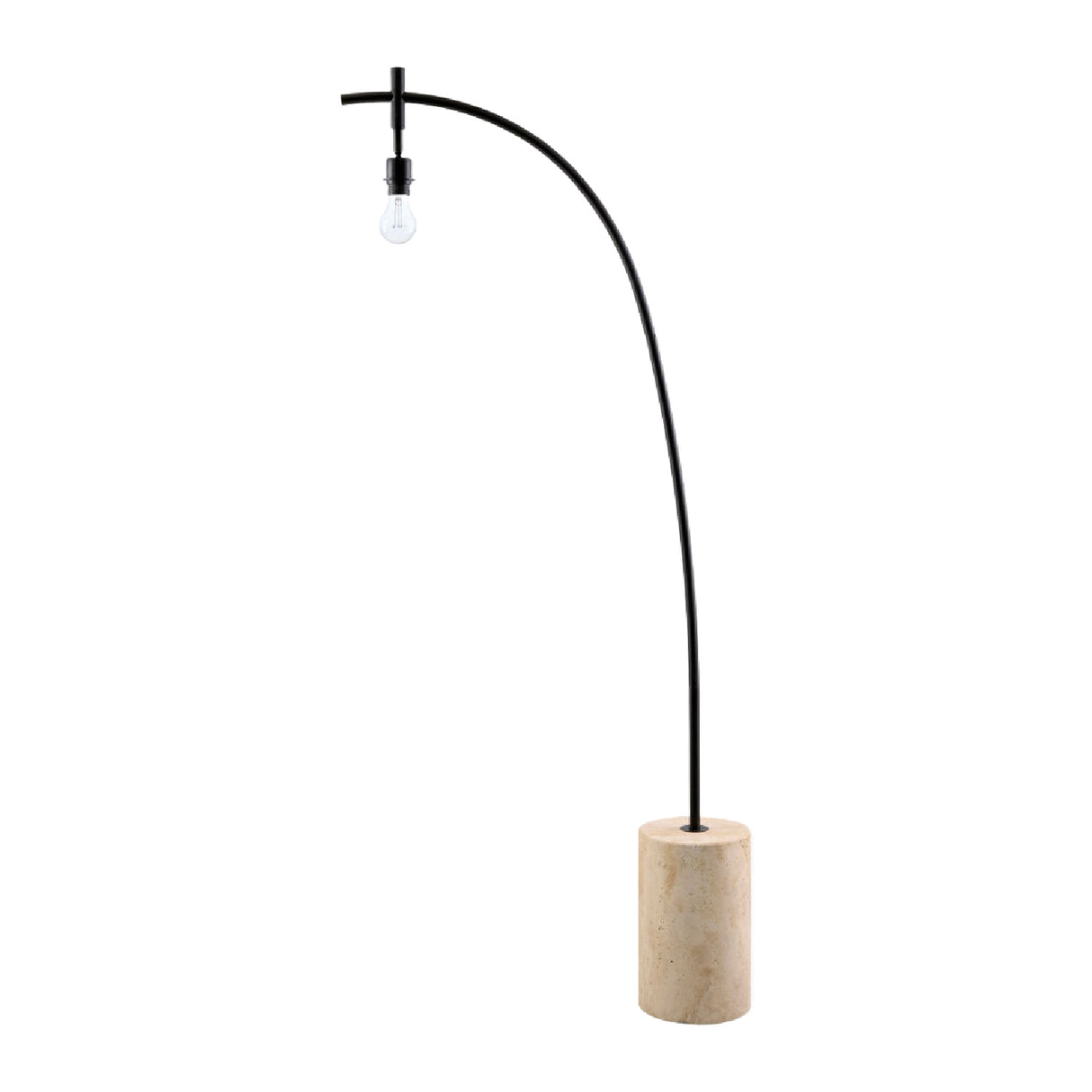   Patterned Blue Linen Floor Lamp | Oroa.com