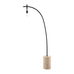   Patterned Blue Linen Floor Lamp | Oroa.com