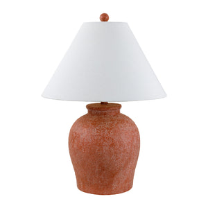   Red Ceramic Accent Table Lamp | Oroa.com
