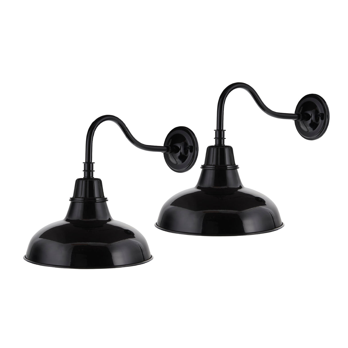   Metal Shade Outdoor Wall Lamps (2) | Oroa.com