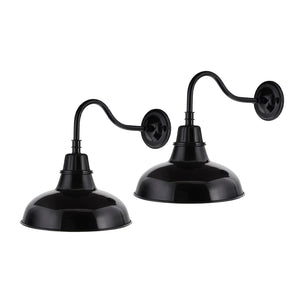   Metal Shade Outdoor Wall Lamps (2) | Oroa.com