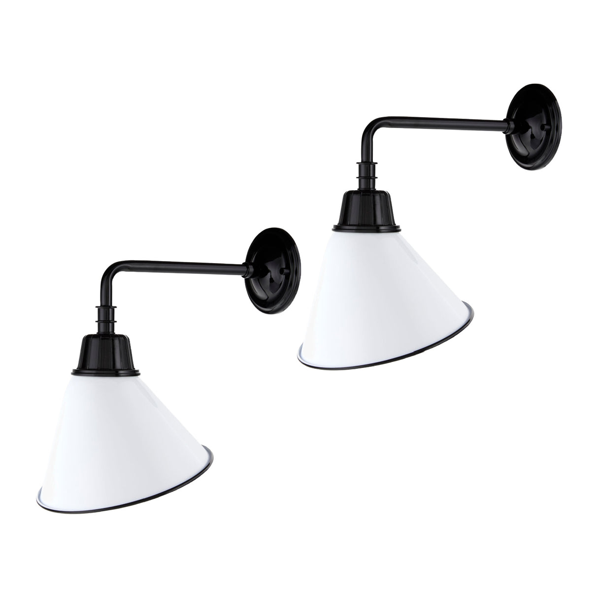   Modern European furniture - Conical Metal Shade Wall Lamps (2) - www.oroa.com | Oroa.com