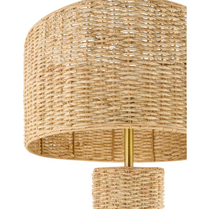   Woven Rattan Accent Floor Lamp | Oroa.com