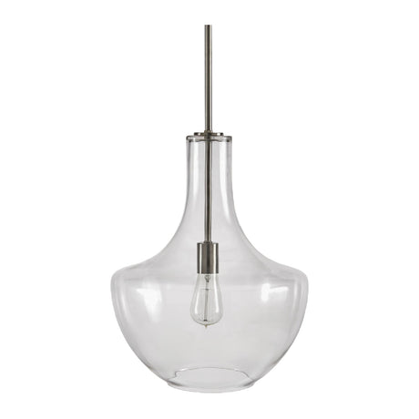  Clear Glass Silver Pendant Light | Oroa.com