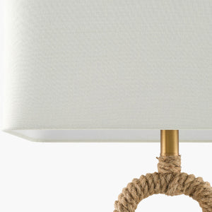   Natural Hemp Wrapped Table Lamp | Oroa.com