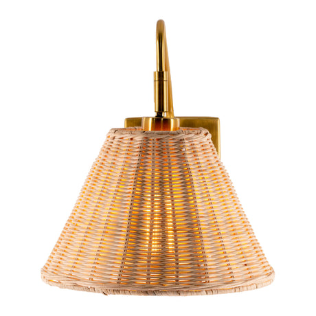   Modern European furniture - Natural Rattan Wall Lamp - www.oroa.com | Oroa.com