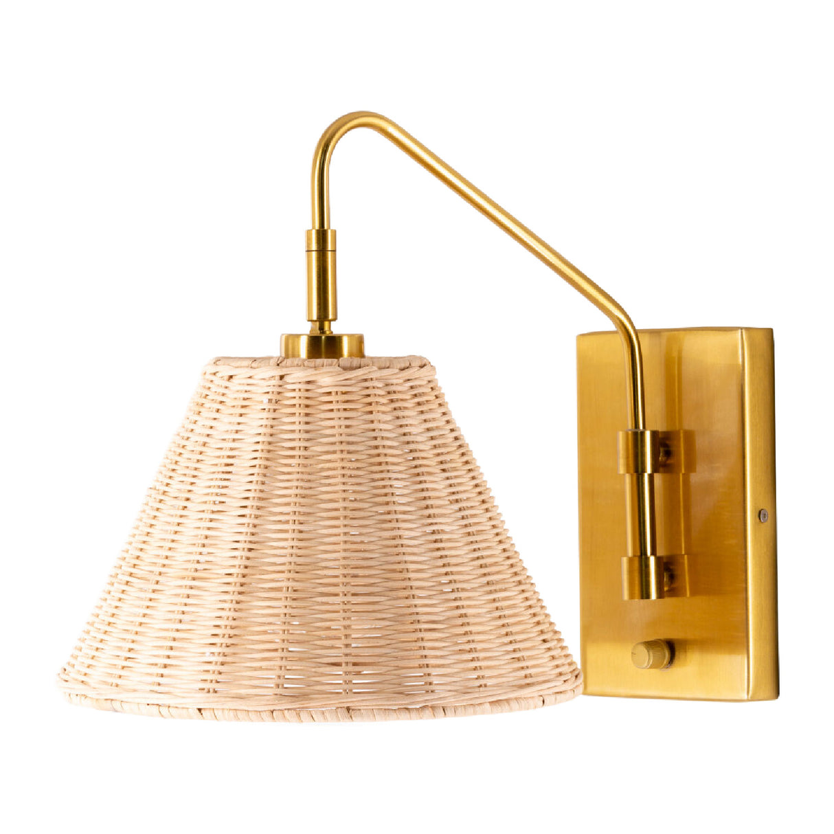   Modern European furniture - Natural Rattan Wall Lamp - www.oroa.com | Oroa.com