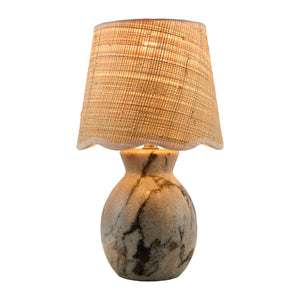   Natural Brown Marble Table Lamp | Oroa.com