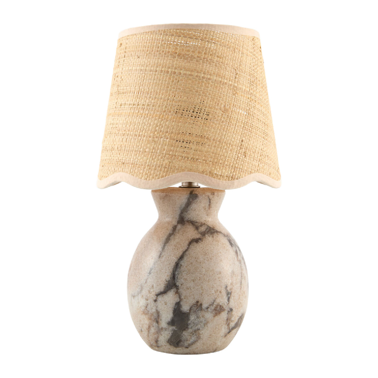   Natural Brown Marble Table Lamp | Oroa.com
