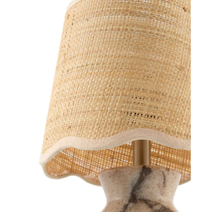   Natural Brown Marble Table Lamp | Oroa.com