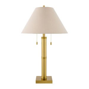   Modern European furniture - Taupe Linen Accent Table Lamp - www.oroa.com | Oroa.com