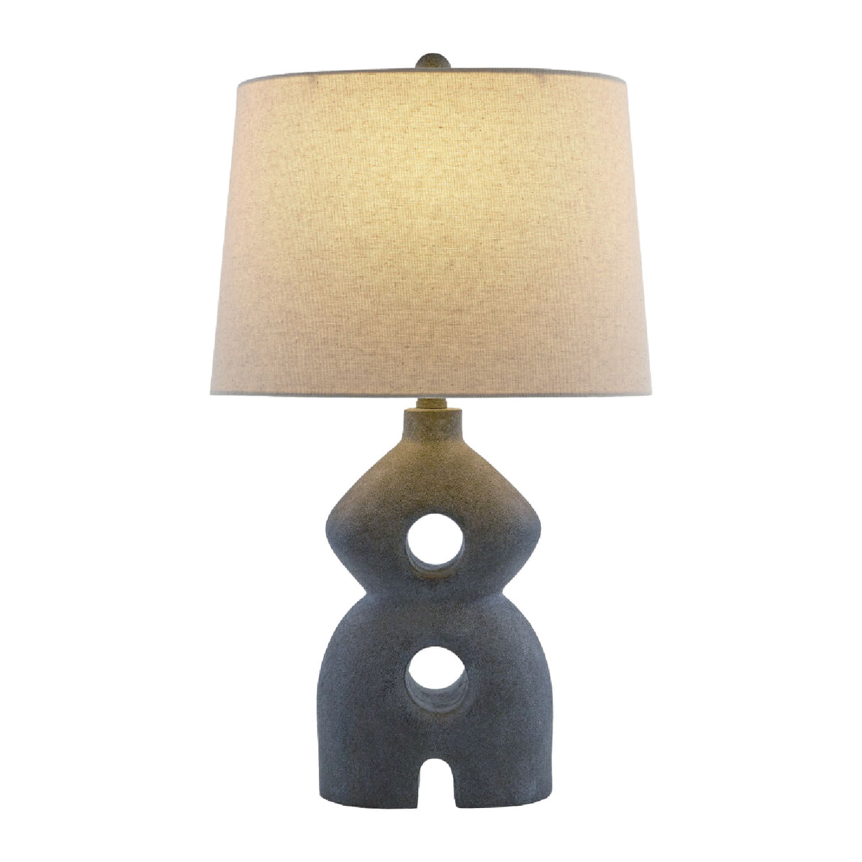   Modern European furniture - Black Sculptured Base Table Lamp - www.oroa.com | Oroa.com