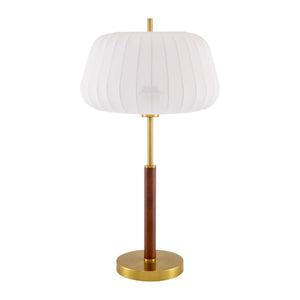   White Cotton Accent Table Lamp | Oroa.com