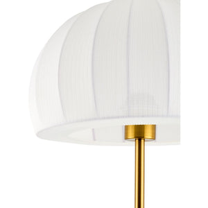   White Cotton Accent Table Lamp | Oroa.com
