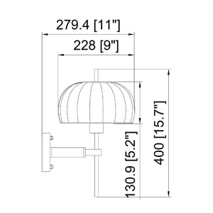   Modern European furniture - White Cotton Accent Wall Lamp - www.oroa.com | Oroa.com