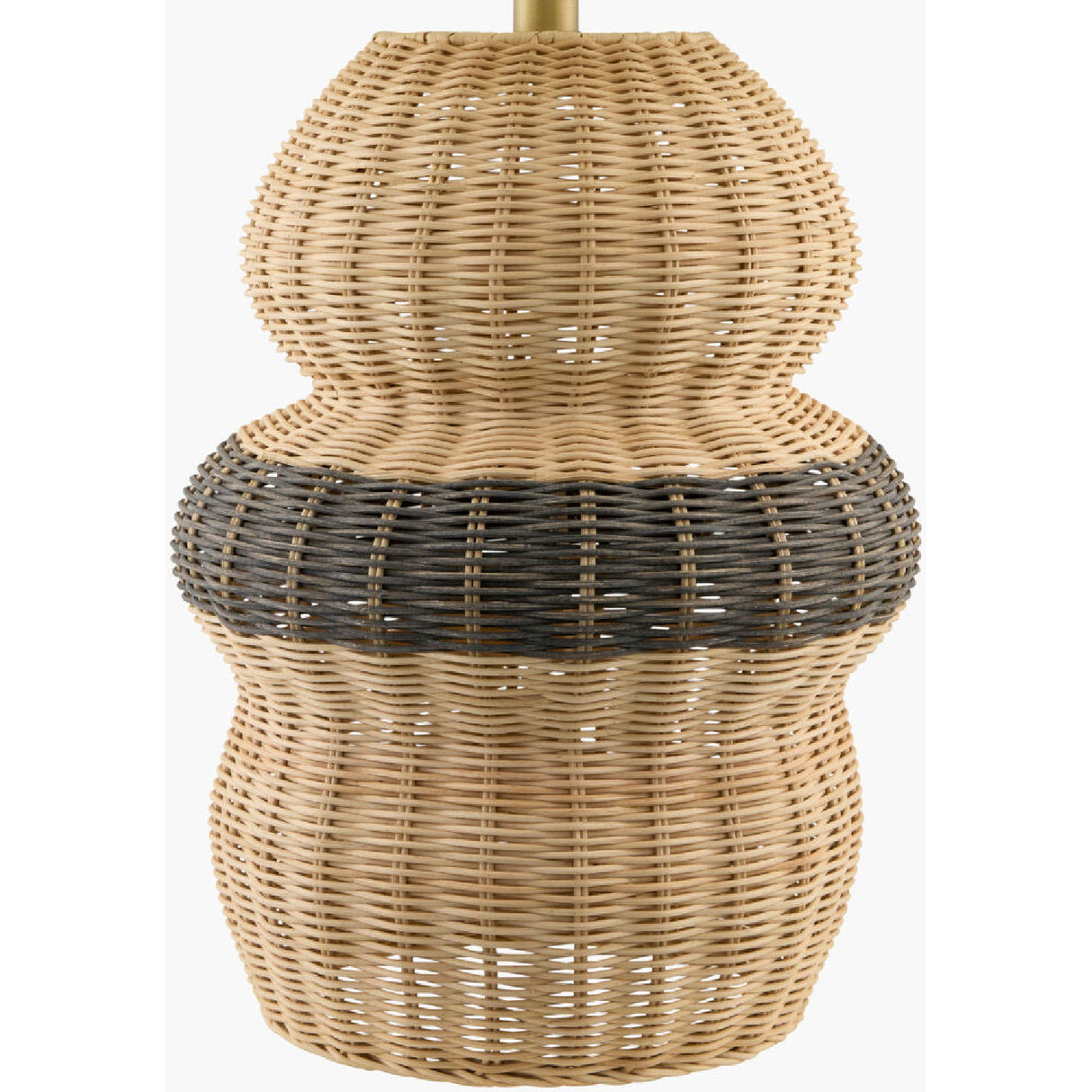   Modern European furniture - Wavy Rattan Base Table Lamp - www.oroa.com | Oroa.com