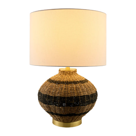   Modern European furniture -  Natural Rattan Base Table Lamp - www.oroa.com | Oroa.com