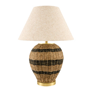   Modern European furniture - Black Lined Rattan Table Lamp - www.oroa.com | Oroa.com