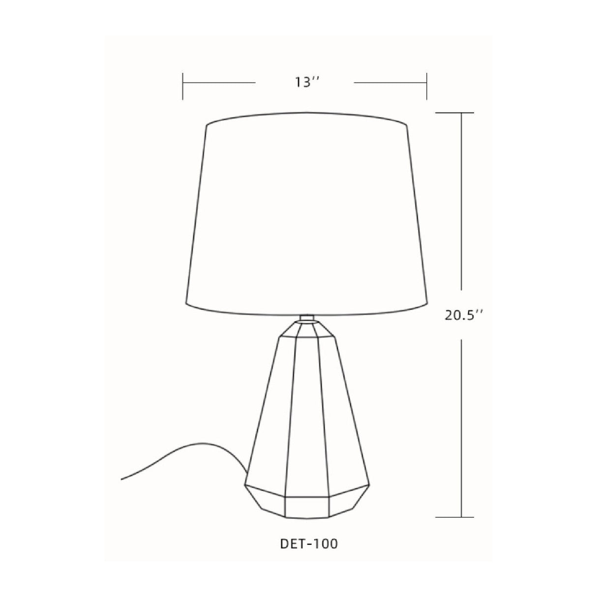   Modern European furniture - Marbled Black Accent Table Lamp - www.oroa.com | Oroa.com