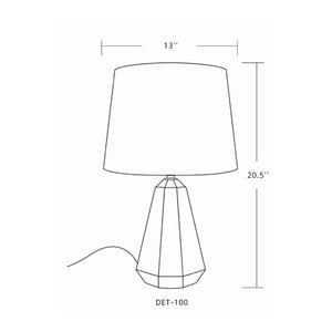   Modern European furniture - Marbled Black Accent Table Lamp - www.oroa.com | Oroa.com