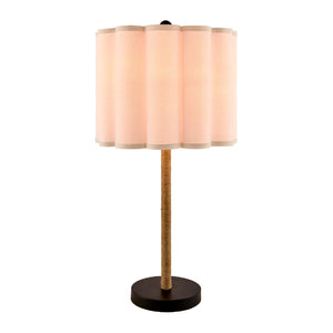   Modern European furniture - Cream Linen Pleated Table Lamp - www.oroa.com | Oroa.com