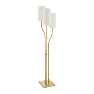   White Linen 3-Light Floor Lamp | Oroa.com