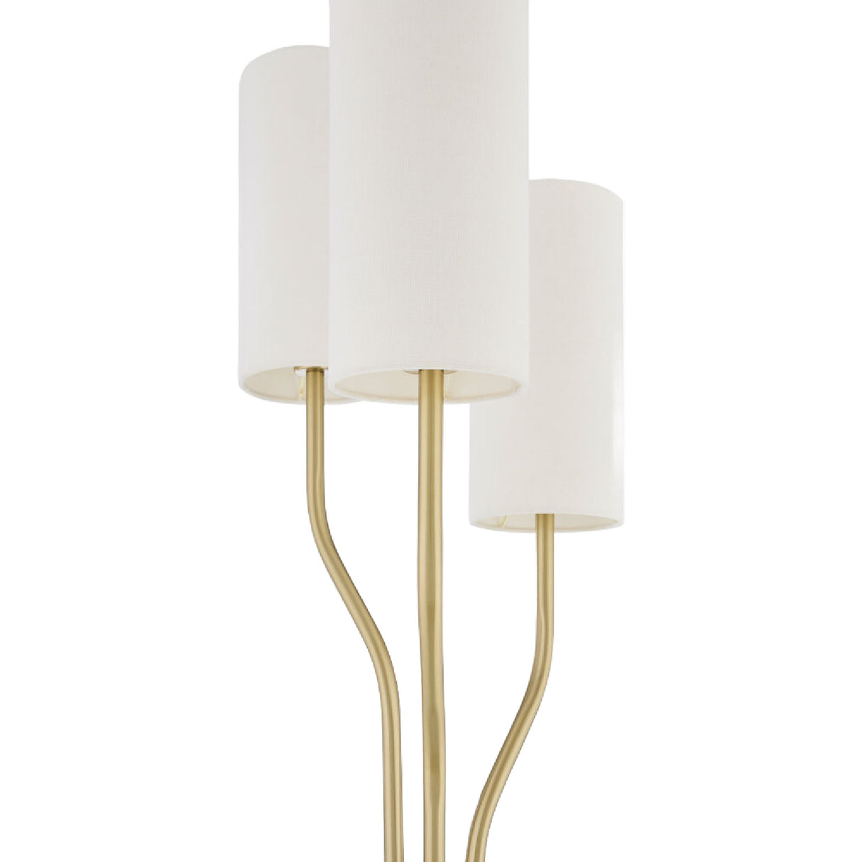   White Linen 3-Light Floor Lamp | Oroa.com