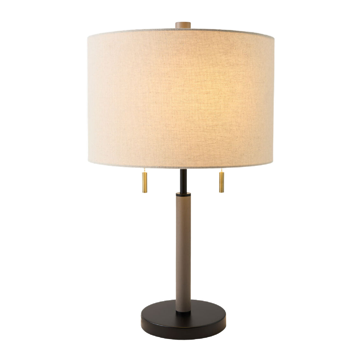   Drum Linen Shade Table Lamp | Oroa.com