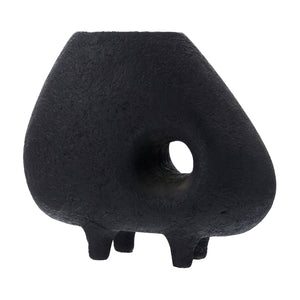   Modern European furniture - Black Textured Terracotta Vase - www.oroa.com | Oroa.com