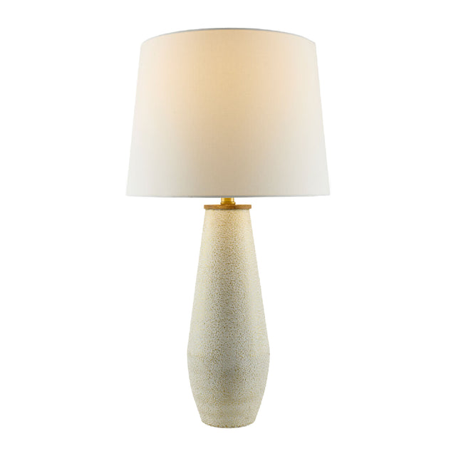 White Cotton Accent Table Lamp | Kuda Home Dividal | Oroa.com