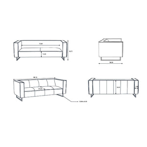   Modern Upholstered Sofa | Oroa.com