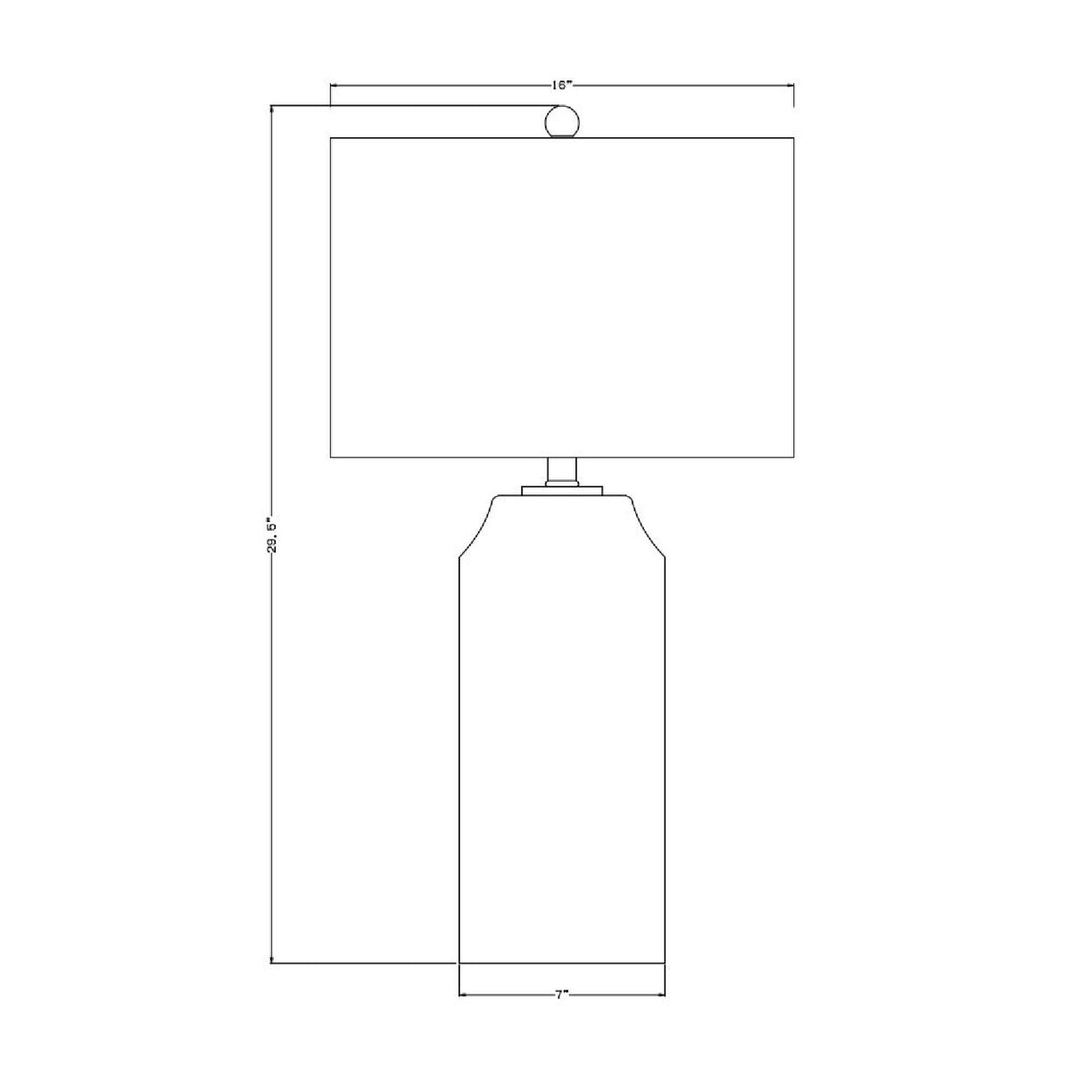   Minimalist Ceramic Accent Table Lamp | Oroa.com