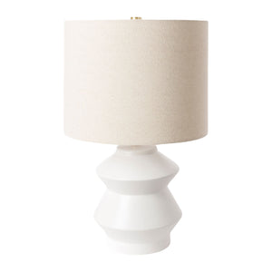   Geometrical Glazed Ceramic Table Lamp | Oroa.com