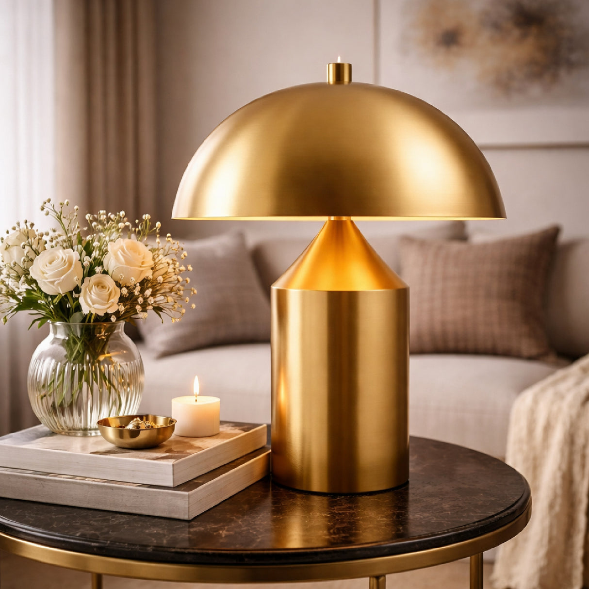   Metal Dome Table Lamp | Oroa.com
