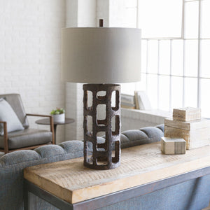   Rustic Bronze Finish Table Lamp | Oroa.com